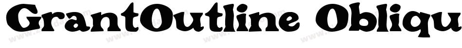 GrantOutline Oblique字体转换